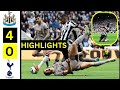 Newcastle United vs Tottenham Hotspur 4-0 HIGHLIGHTS. Isak,Gordon & Schär goals