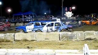 preview picture of video 'Holmes County Fair Demolition Derby Millersburg, OH 2009-01'