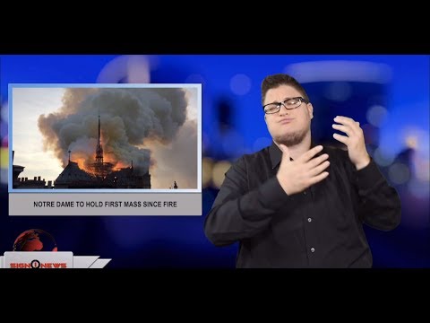 Notre Dame to hold first mass since fire (ASL - 6.14.19)