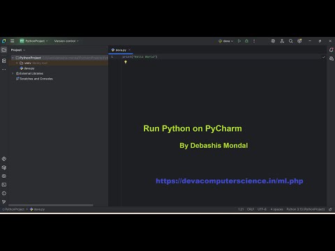 Running Python Code In Pycharm Getting Started With Pycharm How To Use Python Ide