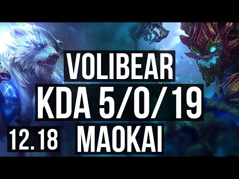 VOLIBEAR vs MAOKAI (TOP) | 5/0/19 | KR Master | 12.18