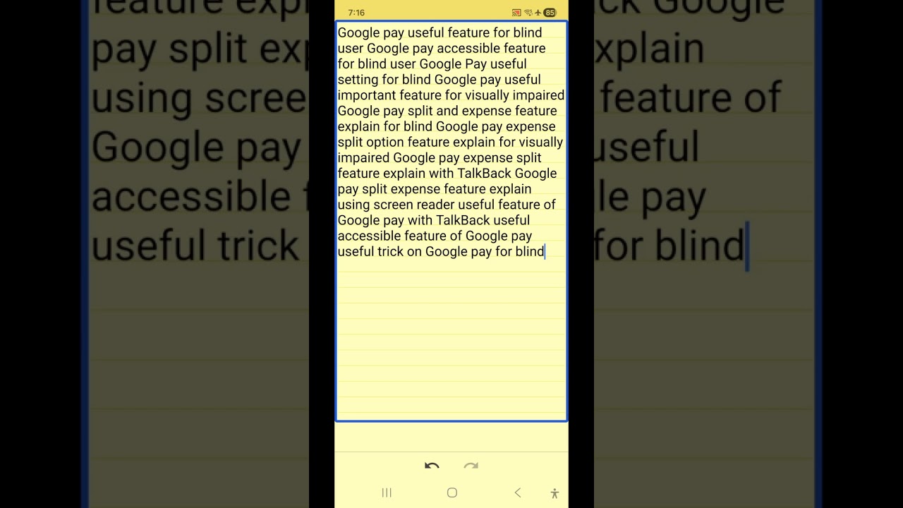 Google pay very useful and accessible feature for blind split expenses create groups making payment 