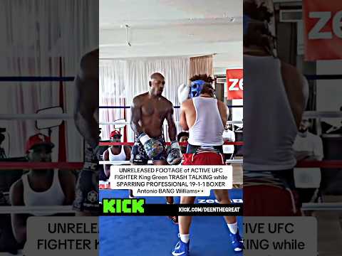 UNRELEASED FOOTAGE of ACTIVE UFC FIGHTER King Green TRASH TALKING while SPARRING PROFESSIONAL 19-1-1