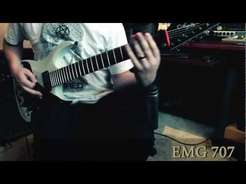 Keith Merrow- EMG 707/EMTY Blackout 7 Comparison (High Gain Metal- Bridge)