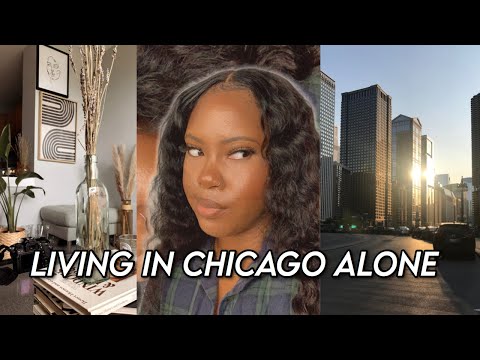 Part of a video titled Pros & Cons of Living ALONE in Chicago | My Experience Thus Far!