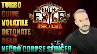 POE SCOURGE 3.16 : Necro Volatile Detonate Dead Spellslinger :D God starter de retour à Scourge !!