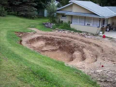 30,000 gal pond construction (cost $2009.)