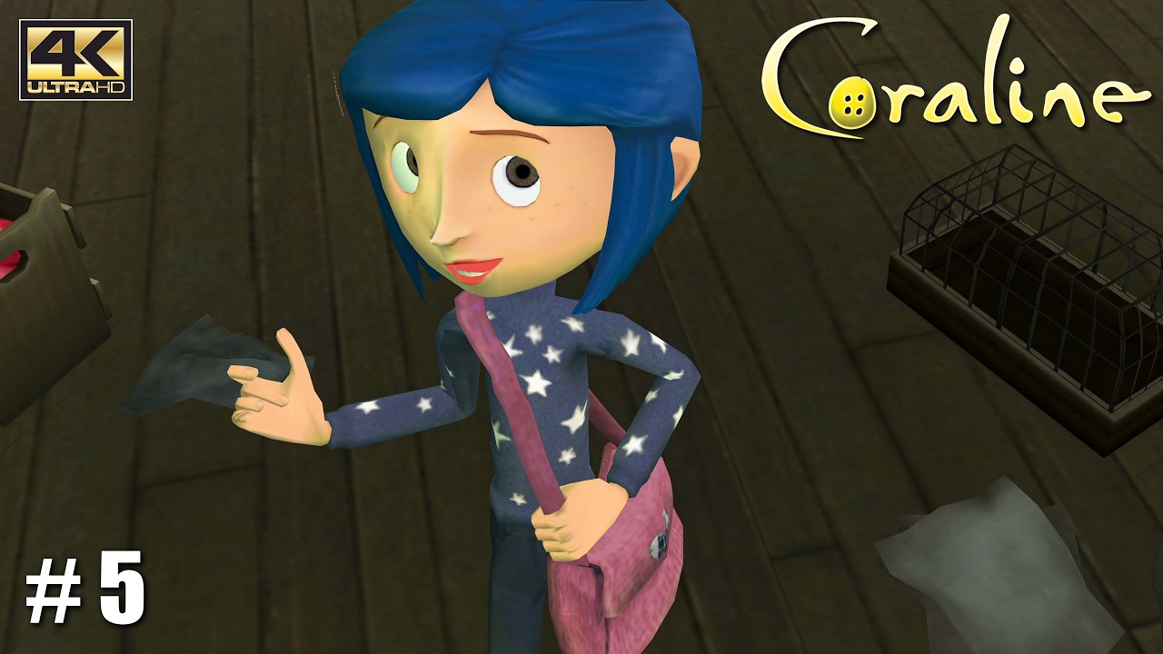 Coraline - PS2 Gameplay (Wii) / Full Movie Playthrough / Coraline Jones / 4K 60FPS / PART 5 (PCSX2)