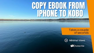 Transfer ebook from iPhone to connected Kobo Clara