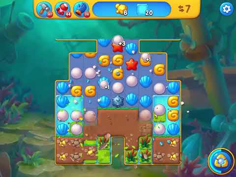 Fishdom level 6407 no boosters フィッシュダム ノーマル [Friend's]