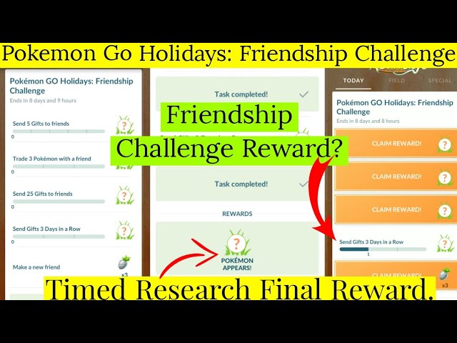 Pokemon Go Friendship Challenge Tasks And Rewards