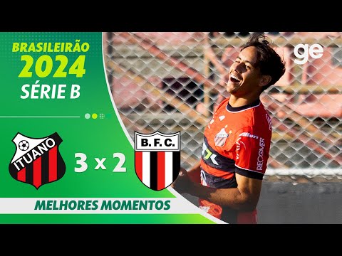 Gols e lances de Ituano x Botafogo-SP