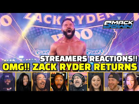 Zack Ryder Returns Streamers Reactions Compilation | WWE Smackdown 14 Nov 2025