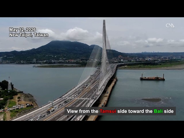 Taiwan’s new landmark Danjiang Bridge opens to traffic