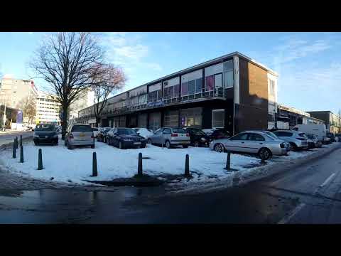 HTM lijn 28: Den Haag Centraal - Voorburg Station - Den Haag Centraal | sneeuw | 2021