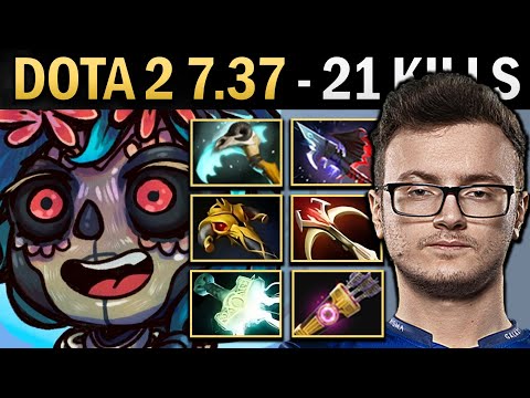 Muerta Gameplay Miracle with 21 Kills and Mjolnir - Dota 2 7.37