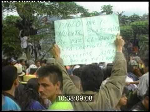Crowds at Pablo Escobar's Funeral, Colombia,  1993