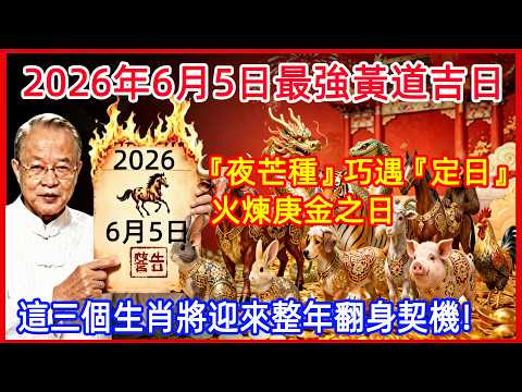 2026芒種吉日全解析，深夜子時交節，如何借「火煉庚金」之氣翻轉運勢？