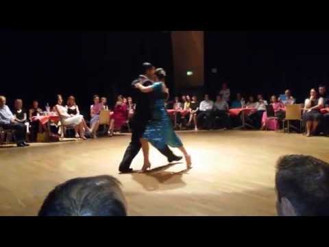  Pablo Velez  and  Daniela Kizyma  are  dancing  at  Titango Festival Belfast  in  2016