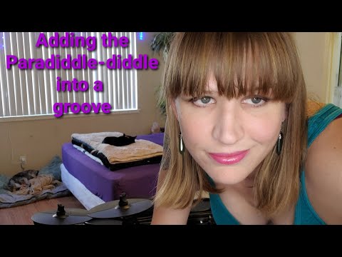 Mindee's mini drum lessons- #41 Paradiddle-diddle within a groove