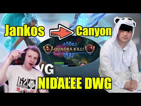 Jankos plays skin Nidalee DWG transforming into Canyon | G2 Jankos stream higlights