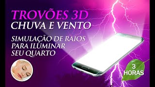 2024 - Som de TROVÕES 3D, CHUVA E VENTO - Música para Dormir e Relaxar (3h00)