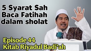 Download lagu 5 Syarat Sah Baca Fatihah dalam Sholat °Eps 44 Kitab Riyadul Badiah | KH Fakhruddin Al Bantani. mp3 Download lagu 5 Syarat Sah Baca Fatihah dalam Sholat °Eps 44 Kitab Riyadul Badiah | KH Fakhruddin Al Bantani. mp3