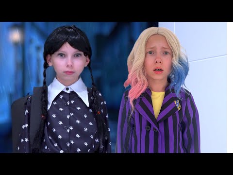 🎃👻 Wednesday Addams, Alice & Stacy at School | Spooky Kids Story 👻✨ | Kids Smile