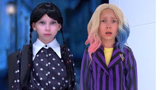 🎃👻 Wednesday Addams, Alice & Stacy at School | Spooky Kids Story 👻✨ | Kids Smile