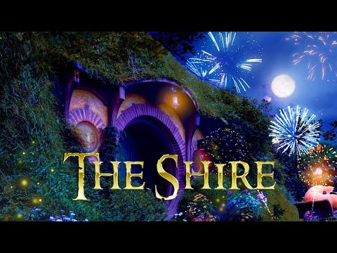 HOBBIT NEW YEAR FIREWORKS Lord Of The Rings Ambience ASMR 🎆 The Shire/Bag End Cozy Night