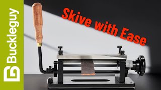 How to use a manual skiving & splitting machine