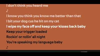 Juliette and the Licks You're Speaking My Language Lyrics