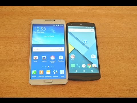 Android 5.0 Lollipop: Samsung Galaxy Note 3 vs Nexus 5 - Apps Opening Speed Test HD