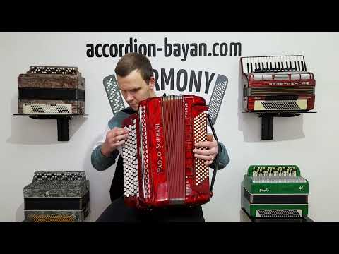 Paolo Soprani Paolo VI 5 Rows Button Accordion made in Italy, C Griff Professional Concert Accordeone de Botones, Straps and Hard Case, 2591 image 18