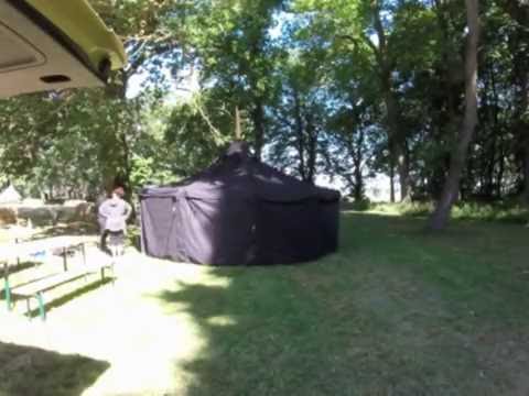 So baut man eine Jurte auf!