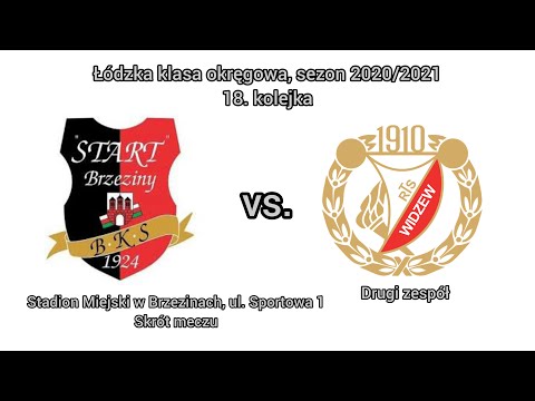 27.04.2021, łódzka klasa okręgowa, Start Brzeziny - Widzew II Łódź 0:2 (skrót meczu)