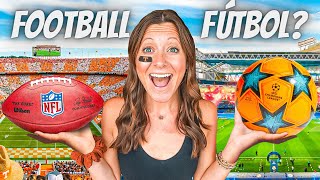 AMERICAN FOOTBALL VS. EUROPEAN FOOTBALL (We Went to the Biggest Rivalry Games) - YouTube