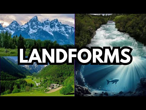 Landforms | Exploring Landforms and Bodies of Water for Kids | Types Of Landforms | Earth Land forms