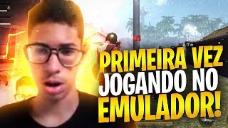 PRIMEIRO VÍDEO JOGANDO FREE FIRE NO EMULADOR !!!