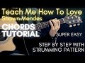 Shawn Mendes Teach Me How To Love Chords Guitar Tutorial