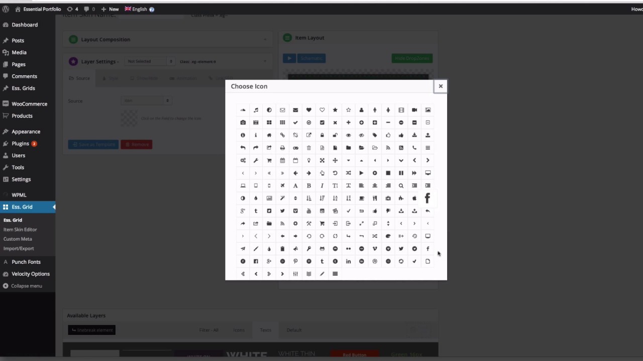 Essential Grid WordPress Plugin - Skin Wish