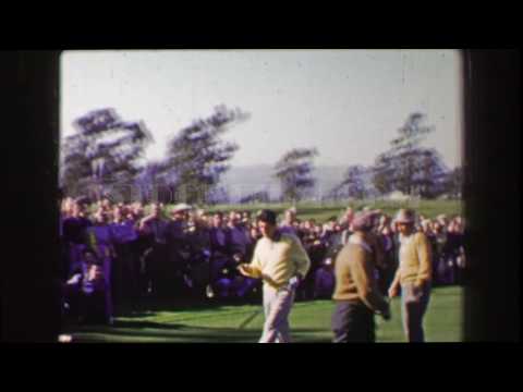 1969: Bob Hope Dean Martin at Bing Crosby National Pro-Amateur golf tournament. PEBBLE BEACH