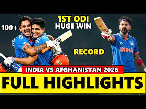 India vs Afghanistan 1st ODI Full Match Highlights 2026