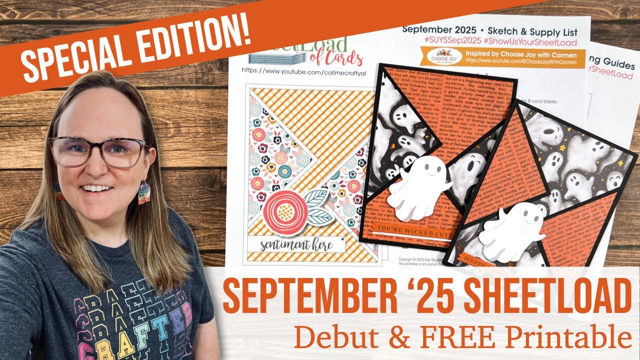 September 2025 SheetLoad of Cards | Debut & FREE Printable #suyssep2025