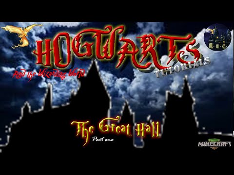 Let's build Hogwarts in Minecraft tutorials. The Great Hall Part 1.