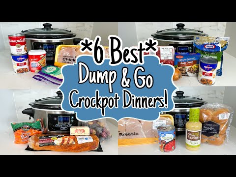 6 CHEAP & STUNNING CROCKPOT DINNERS | The EASIEST Dump and Go Slow Cooker Recipes! | Julia Pacheco