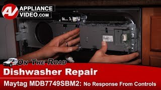 Maytag Dishwasher Repair - Control Panel Not Responding (Electronic Control)