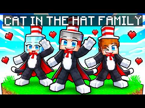 Having a CAT IN THE HAT Family in Minecraft!