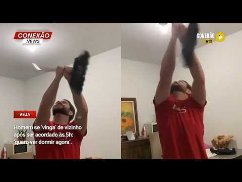 Vídeo: Homem se ‘vinga’ de vizinho após ser acordado às 5h: ‘quero ver dormir agora’.