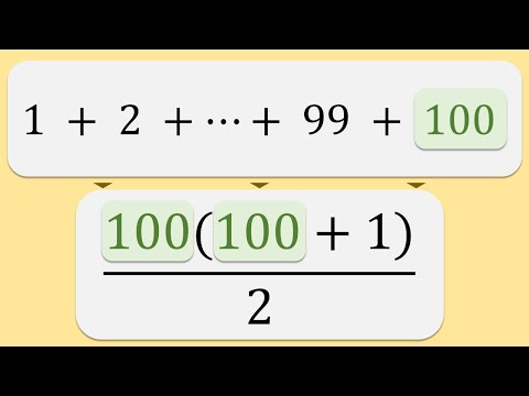 What is the sum of 1 through 100? (finding the formula)